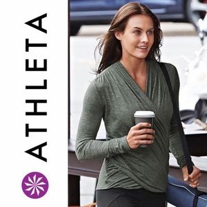 Athleta wrap top